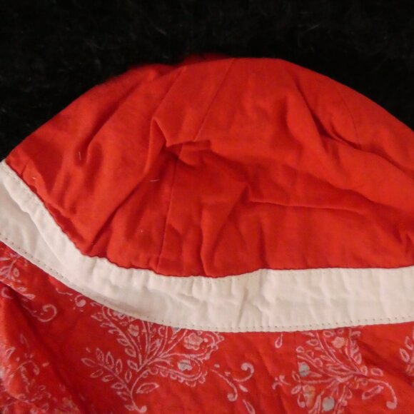 BABY GAP | 6-12 months | Red Floral Bucket Hat with Bow - Picture 8 of 11